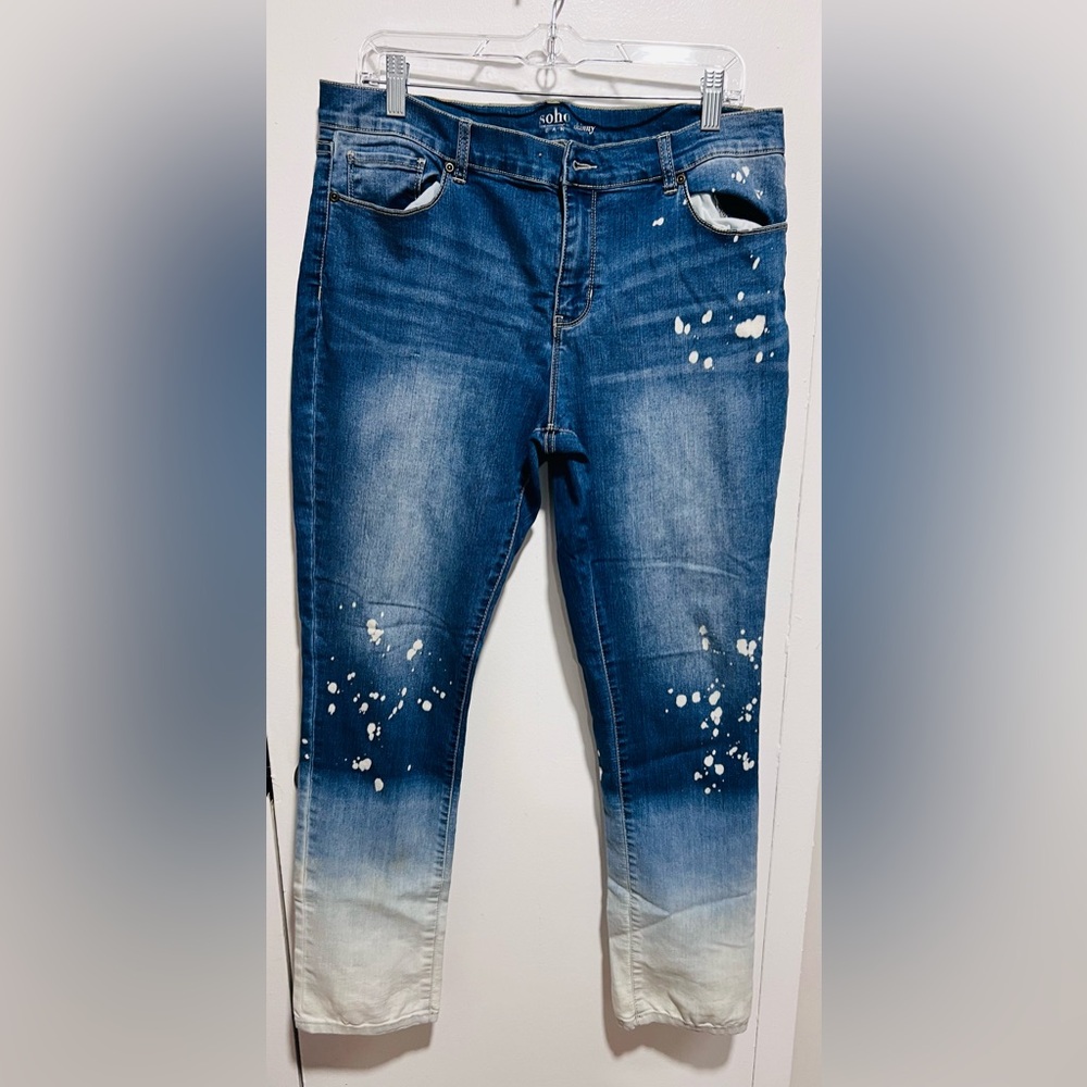 Soho Distressed Blue Women's Ankle Jeans
